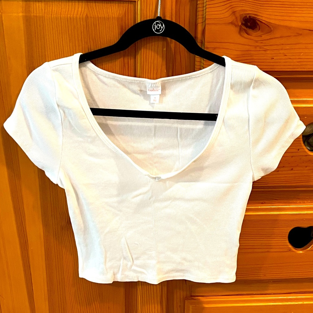 Cropped Short Sleeve Tee